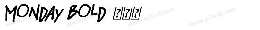 Monday Bold字体转换